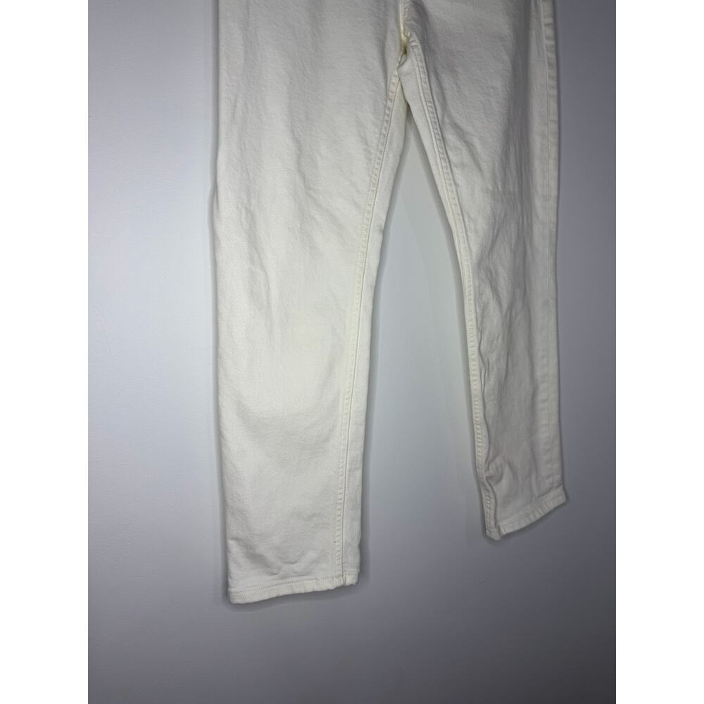 Everlane High Rise Straight Jean in White Size 26 Ankle Some wash wear shown - Picture 4 of 8